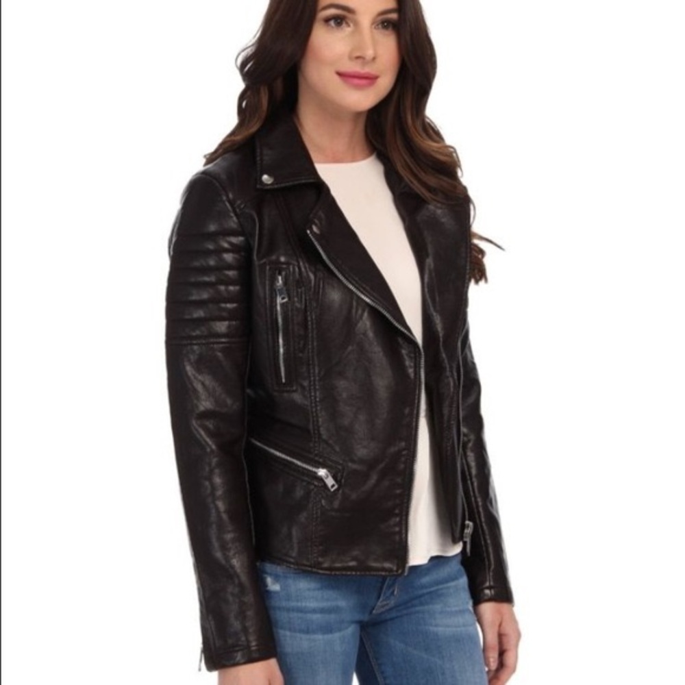 Blank NYC black vegan leather jacket